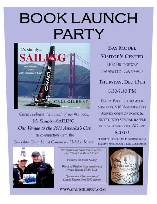 SAILING Book Launch Party Invite © Cali Gilbert